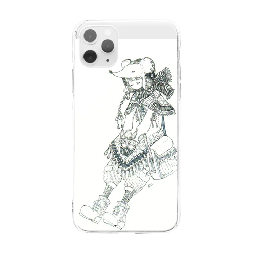 はりねずみちゃん Soft Clear Smartphone Case