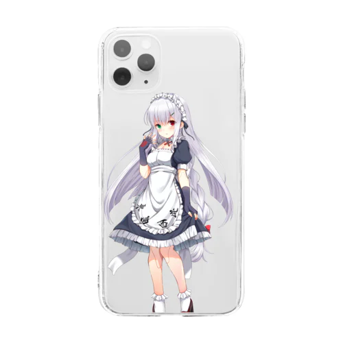 スマホを守って！国士さん！ Soft Clear Smartphone Case