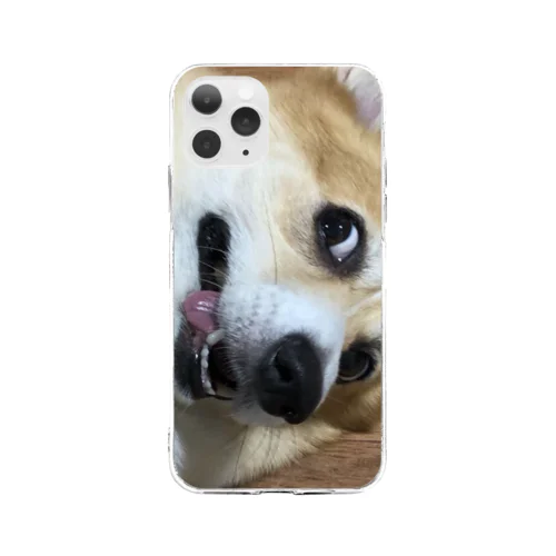 犬 Soft Clear Smartphone Case