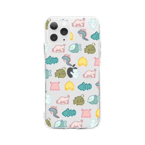 ドット深海魚 Soft Clear Smartphone Case