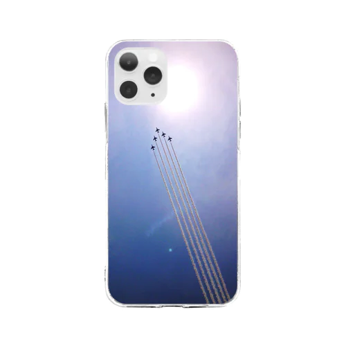 ブルーインパルス Soft Clear Smartphone Case