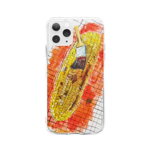 やきもろこし Soft Clear Smartphone Case