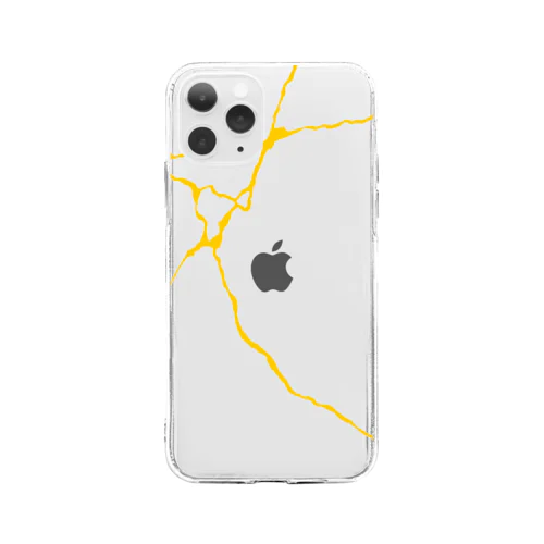 kintsugi line Soft Clear Smartphone Case