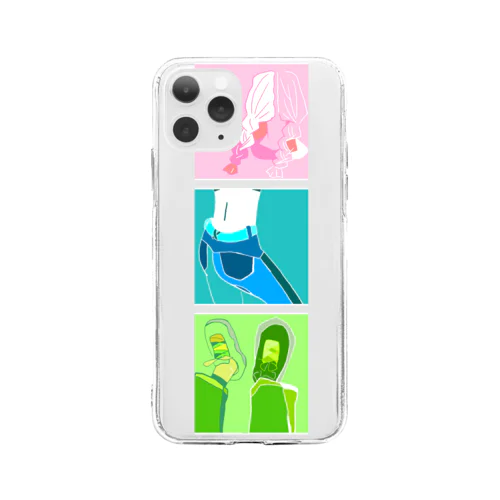 ケセラセラ 縦 Soft Clear Smartphone Case