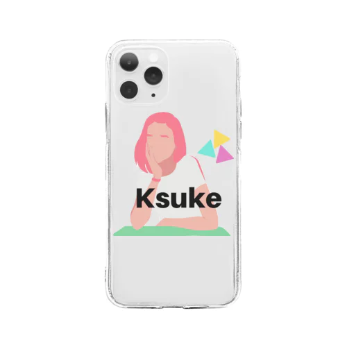 Ksuke ロゴ ソフトクリアスマホケース