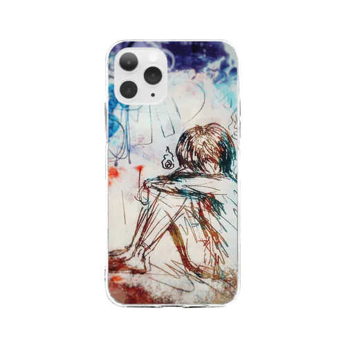 Fxxk Covid ぱちゃ☆ガール Soft Clear Smartphone Case