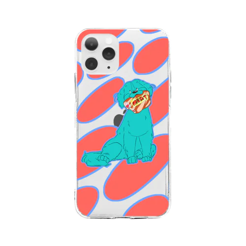 にくにくわんわん Soft Clear Smartphone Case