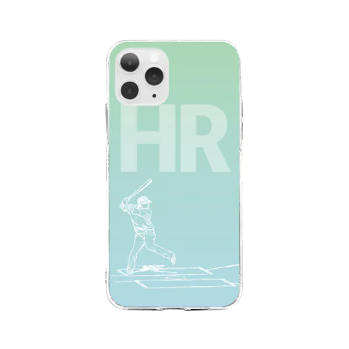 ホームラン（HR） Soft Clear Smartphone Case