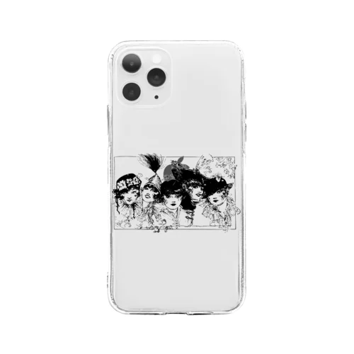 クラシックガールズ（ショーガール） Soft Clear Smartphone Case