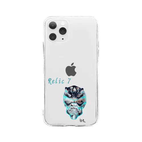 Relic 7　二角鬼スカル Soft Clear Smartphone Case