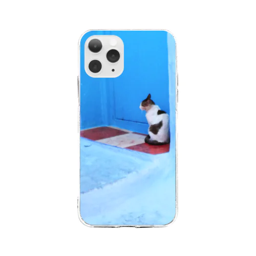 モロッコの猫さん Soft Clear Smartphone Case