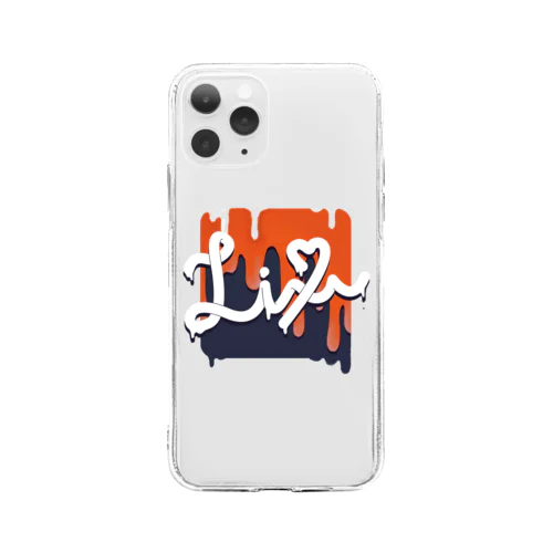 りう。サイン風ロゴ Soft Clear Smartphone Case