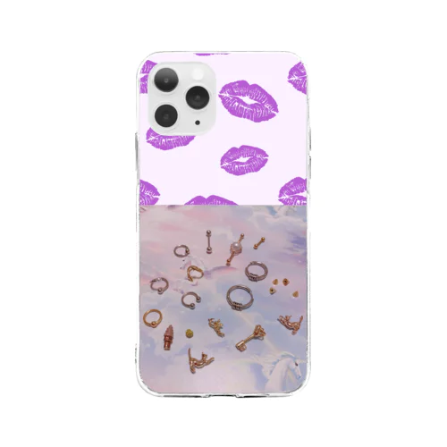 ゆめかわボディピアス Soft Clear Smartphone Case