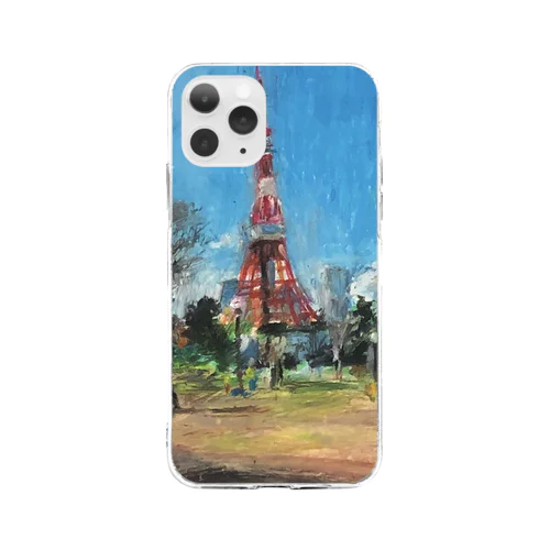 in Tokyotower Soft Clear Smartphone Case