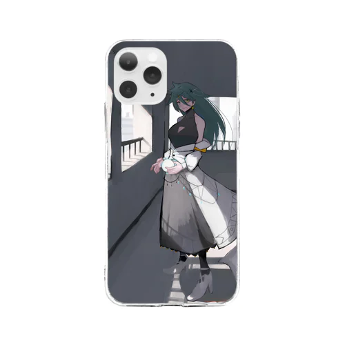 うらないし Soft Clear Smartphone Case