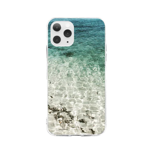 沖縄の海より Soft Clear Smartphone Case