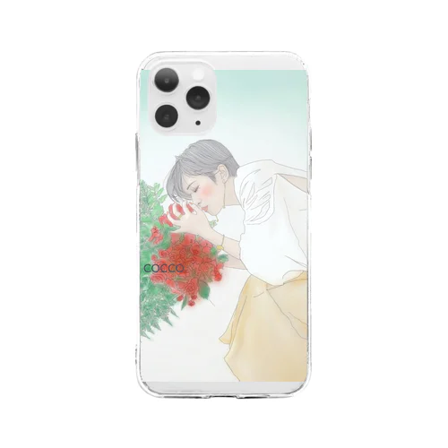 ダンサーシリーズ　1 「花の香り」 Soft Clear Smartphone Case