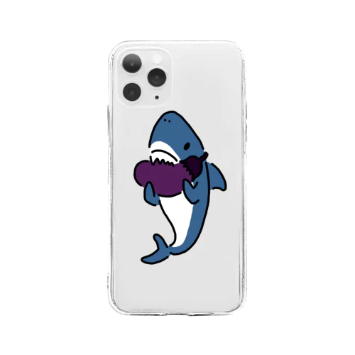 秋茄子はサメに食わすな Soft Clear Smartphone Case