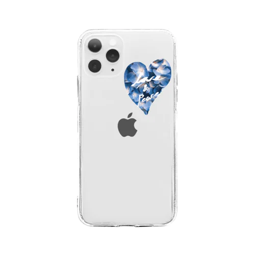 Love＆peace Soft Clear Smartphone Case