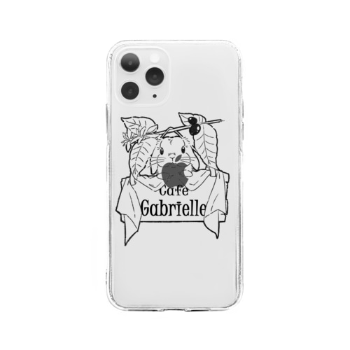 Cafe ガブちゃん Soft Clear Smartphone Case