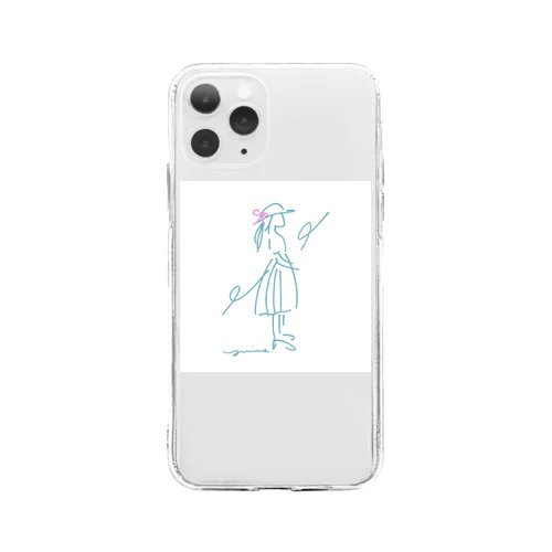 待ち合わせびと Soft Clear Smartphone Case