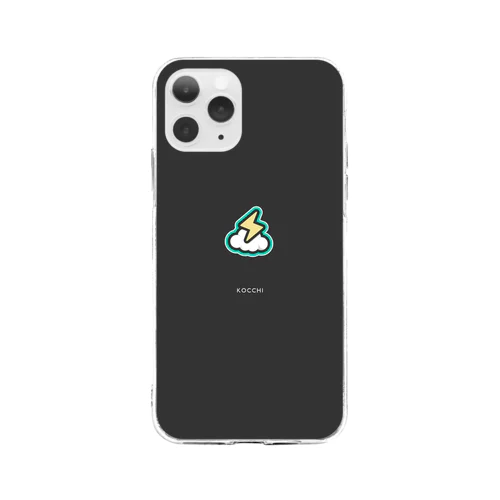 こっちのソフトクリア（黒） Soft Clear Smartphone Case