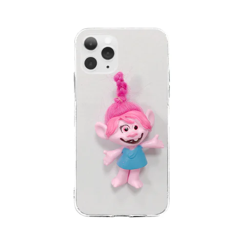 トロール人形 iphoneケース ソフトクリアスマホケース