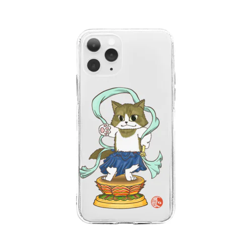 金剛猫士像 Soft Clear Smartphone Case