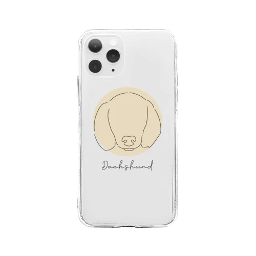 ミニチュアダックスフンド Soft Clear Smartphone Case