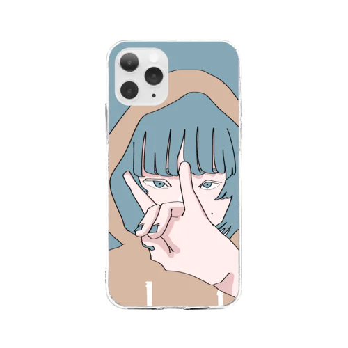 メギツネ Soft Clear Smartphone Case