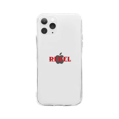 REBELロゴくん Soft Clear Smartphone Case