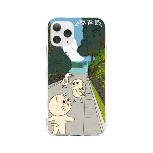 新盛家の前の道 Soft Clear Smartphone Case