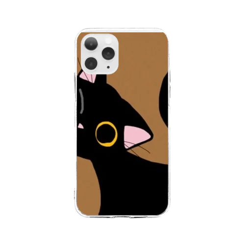 かべねこ Soft Clear Smartphone Case