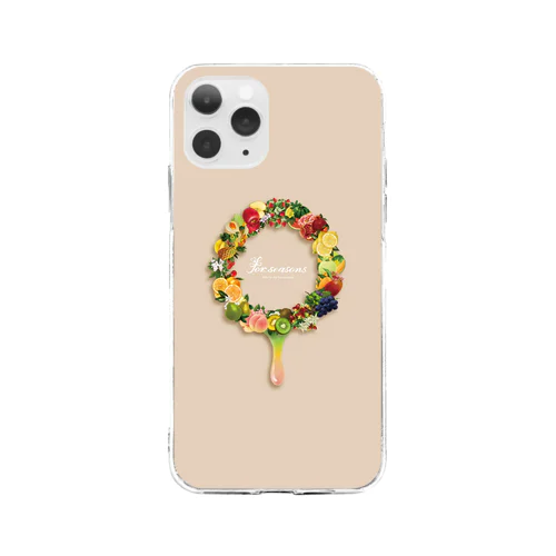 フルーツの輪 Soft Clear Smartphone Case