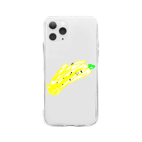 バナナ Soft Clear Smartphone Case