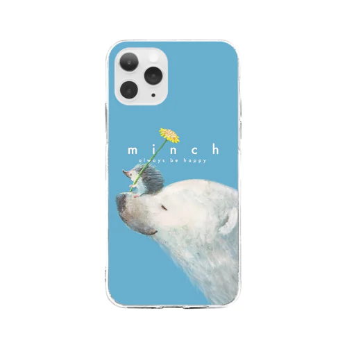 しろくまはりねずみ Soft Clear Smartphone Case