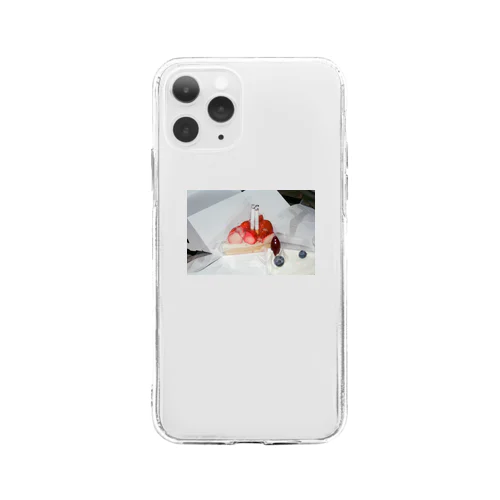 ハッピーバースデー Soft Clear Smartphone Case