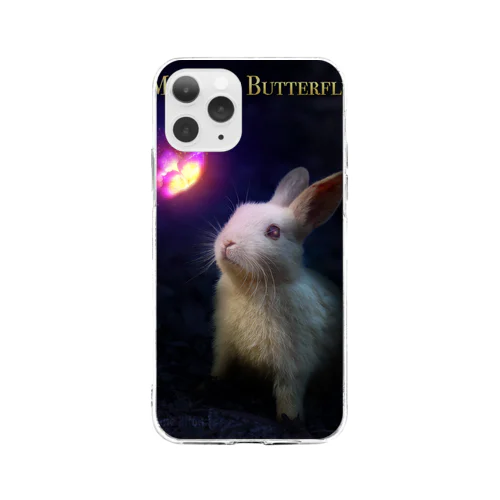 MAGIC OF BUTTERFLY ロゴ入り Soft Clear Smartphone Case