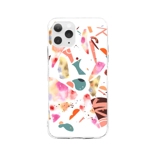 かげろう Pink Soft Clear Smartphone Case