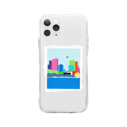 港街の Soft Clear Smartphone Case