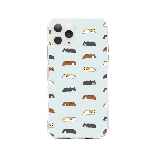 イモネコ Soft Clear Smartphone Case