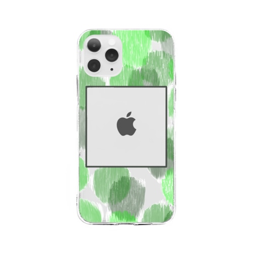 推しグリーン Soft Clear Smartphone Case
