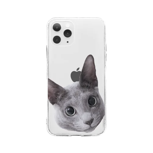 ふぇるくん　まんまるおめめ Soft Clear Smartphone Case