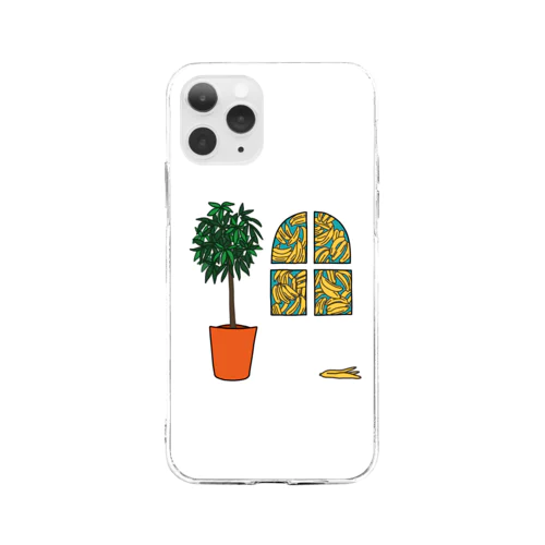 バナナの夢 Soft Clear Smartphone Case