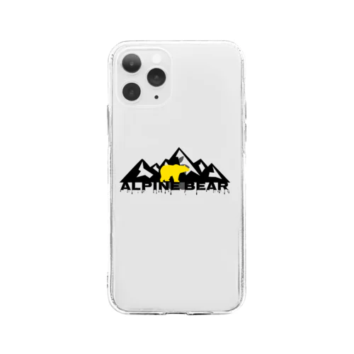 alpine bear Soft Clear Smartphone Case