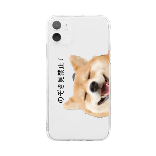 番犬ポチ Soft Clear Smartphone Case