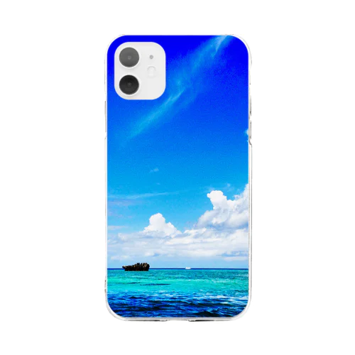 Paradise blue Soft Clear Smartphone Case