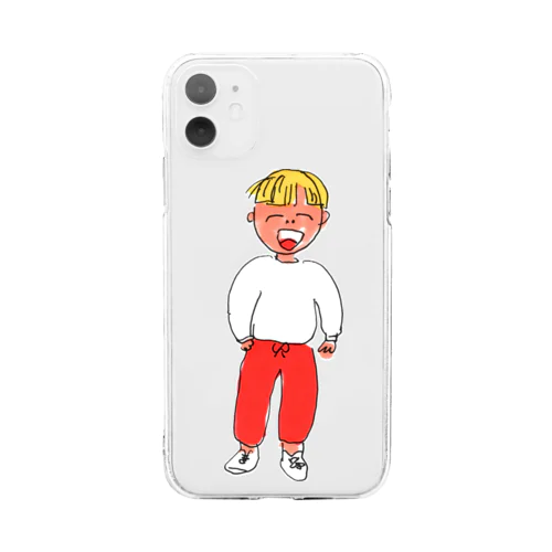 ahahaくん Soft Clear Smartphone Case