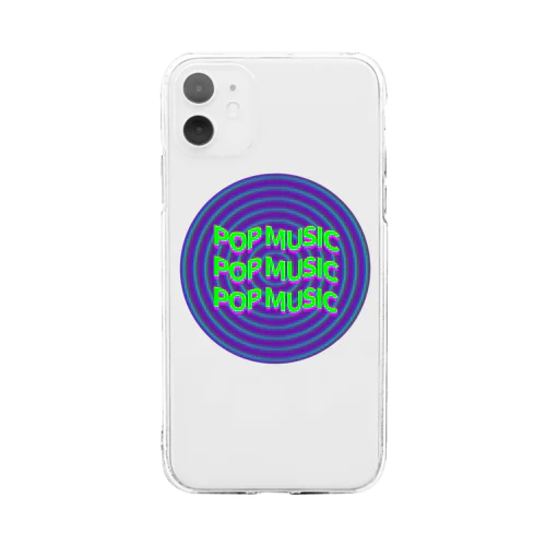 POP MUSIC Soft Clear Smartphone Case