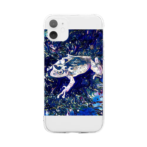 Fantastic Frog -Cosmos Version- Soft Clear Smartphone Case